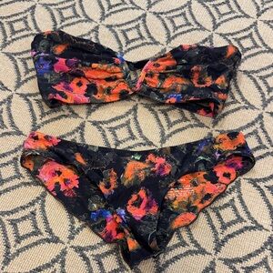 Boys + Arrows Multicolor Floral Bikini true Romance Small & M